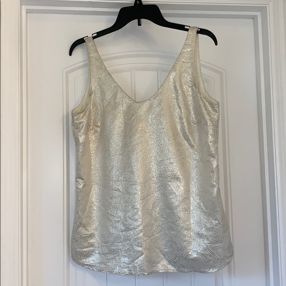 Loft gold shimmer tank ✨✨
